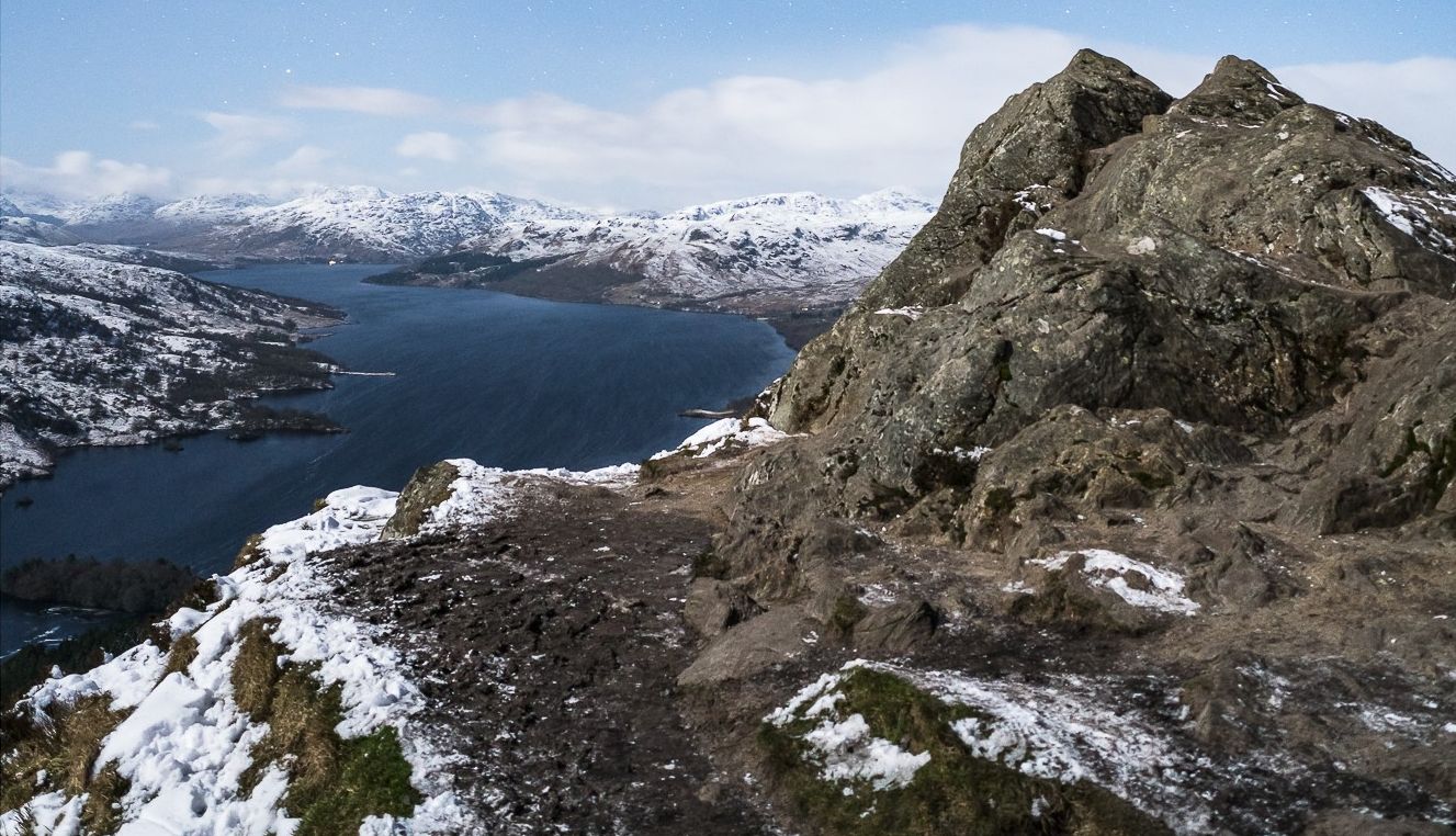 Summit of Ben A'an and Loch Katrine