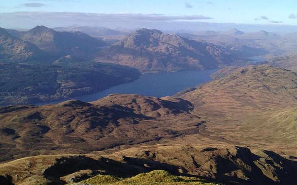 Ben Vane and Ben Vorlich above Loch Lomond from Ben Lomond