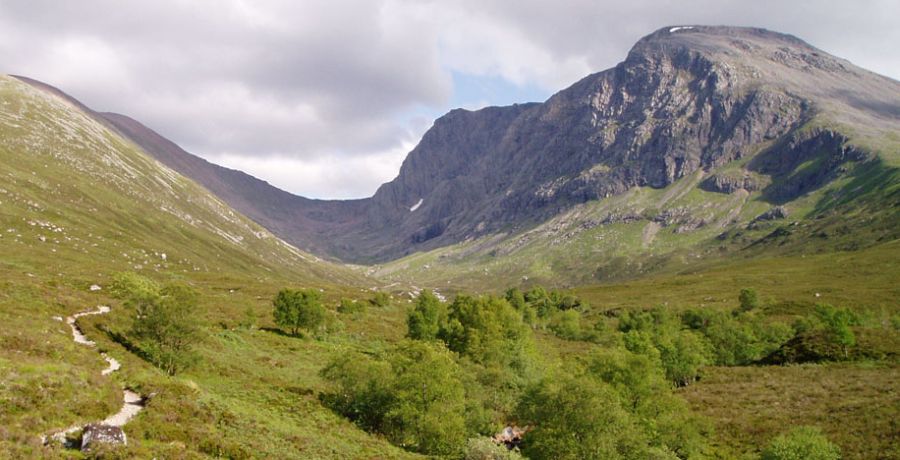 Ben Nevis approach by Allt a Mhuilinn