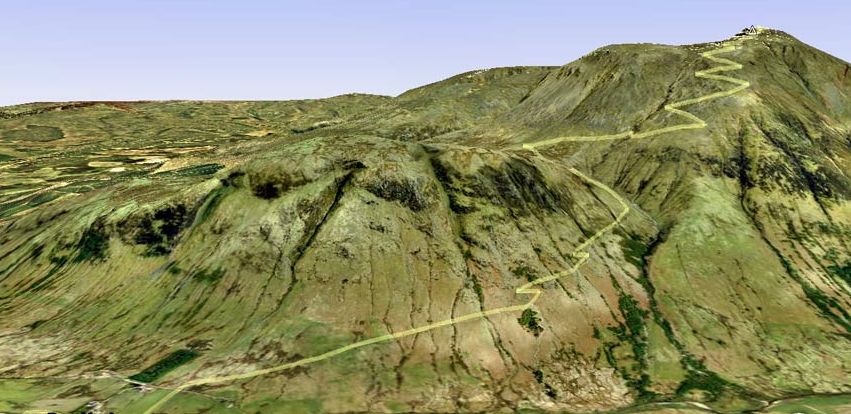 Access route for Ben Nevis