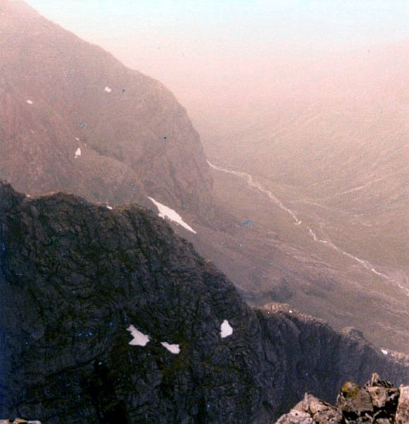 Castle Ridge and Tower Ridge from Observatory Ridge on Ben Nevis