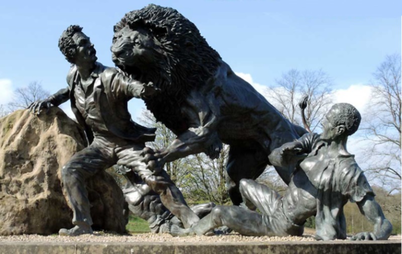 Monument at the David Livingstone Memorial Centre in Blantyre