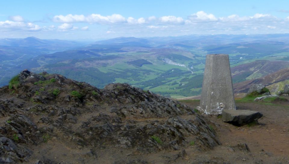 Trig Point on summit of Ben Vrackie