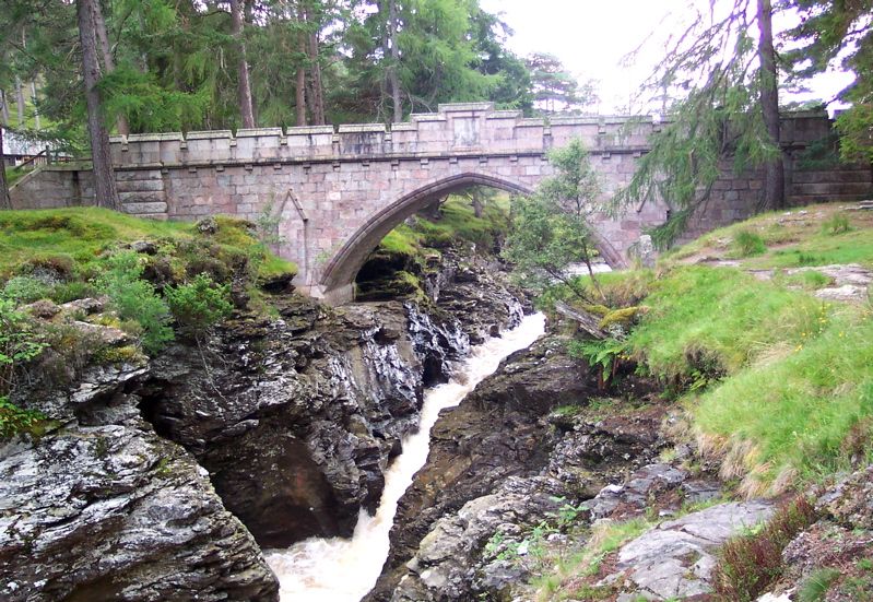 Linn of Dee on approach road from Braemar.