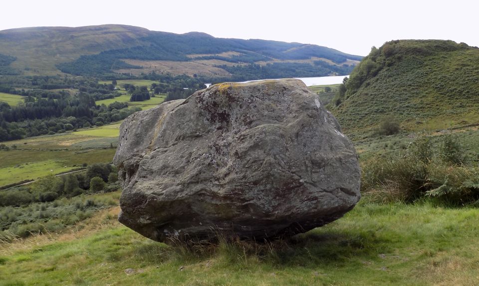 Ben Gullipen, Loch Venacher and iron age hill fort Dunmore from Samson Stone