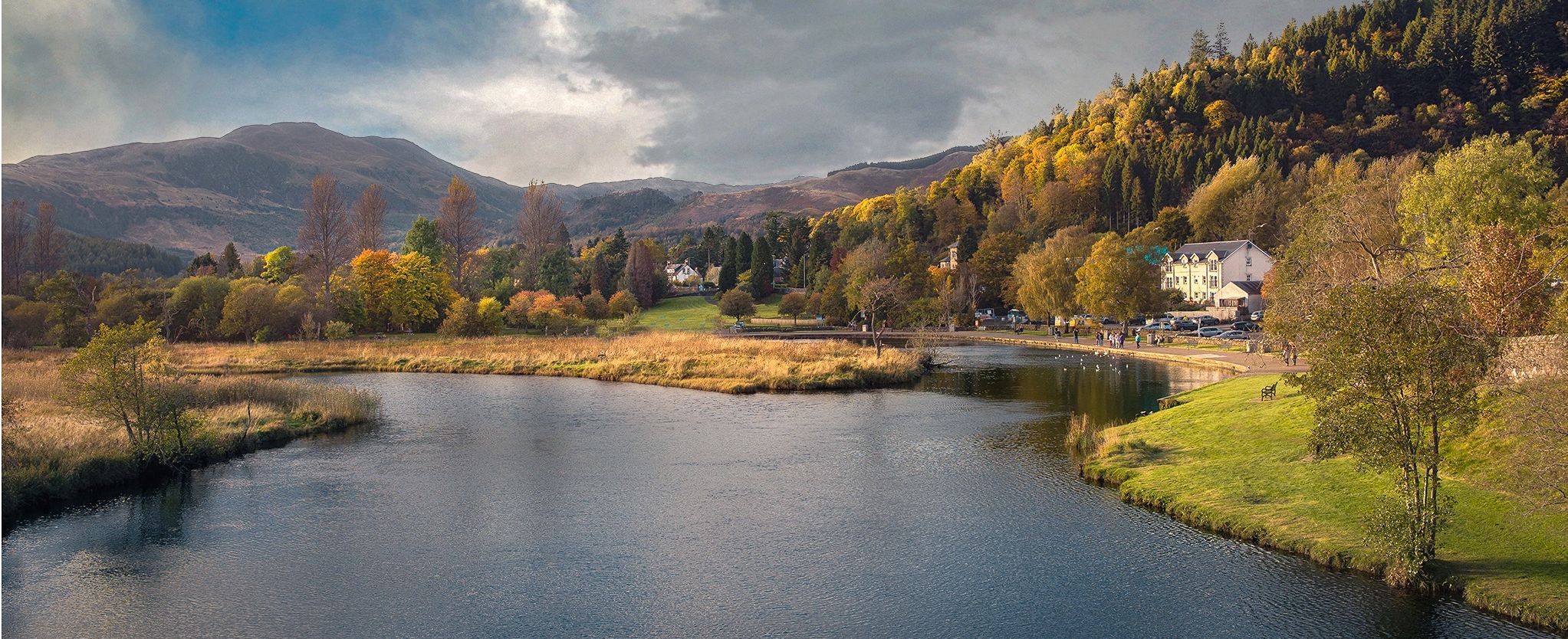 Ben Ledi from River Teith at Callendar