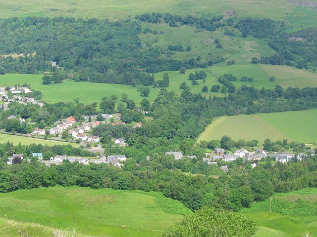 Fintry beneath the Campsie Fells