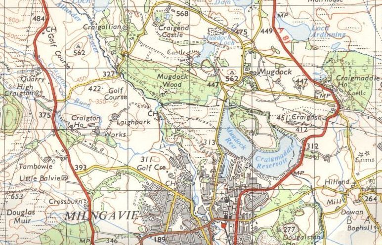 Map of Craigton area