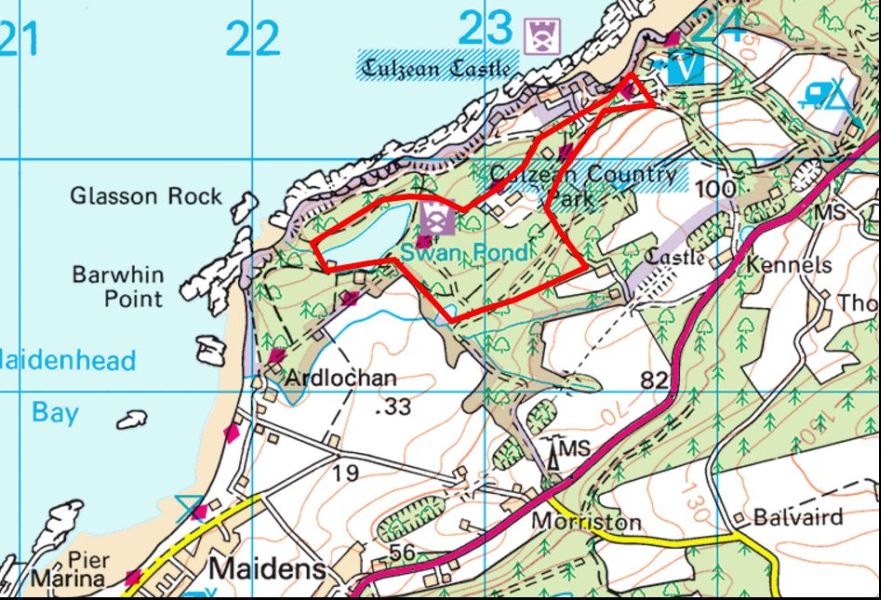 Map of Culzean Castle and Country Park