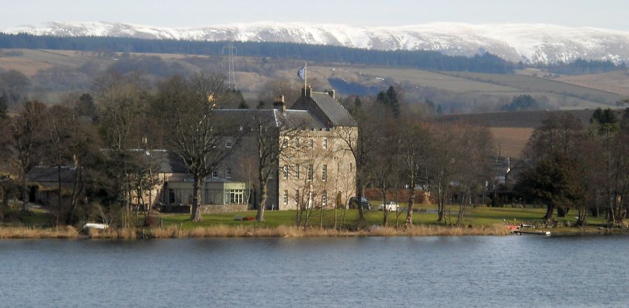 Bardowie Castle at Bardowie Loch