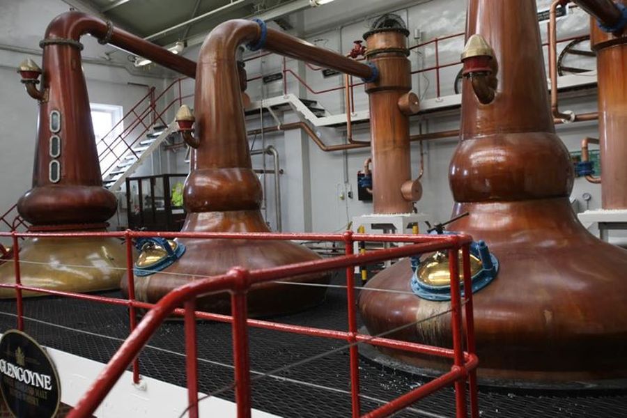 Stills in Glengoyne Distillery