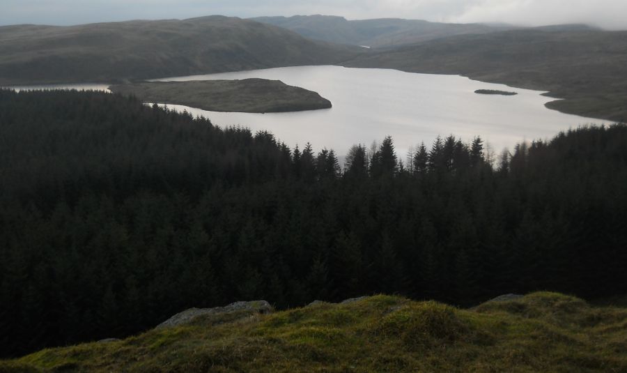 Cochno Hill and Cochno Loch from Dunellan