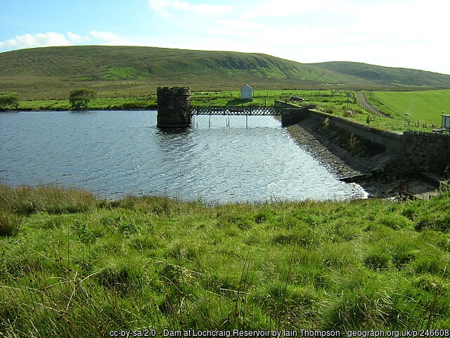 Ballageich Hill from dam at Loch Craig Reservoir