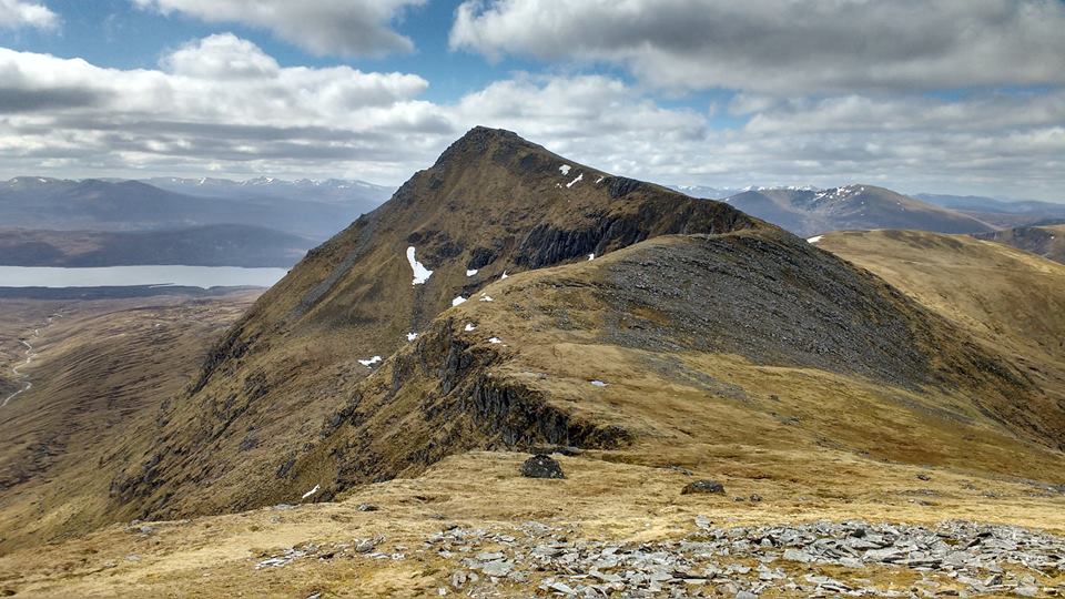 Sgurr nan Each in The Fannichs in the North West Highlands of Scotland