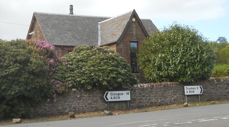 Cottage at road junction