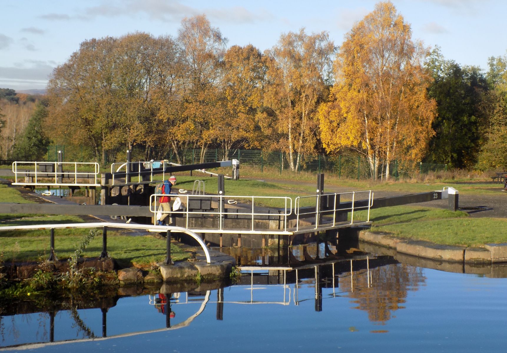 Locks on Forth & Clyde Canal in Maryhill