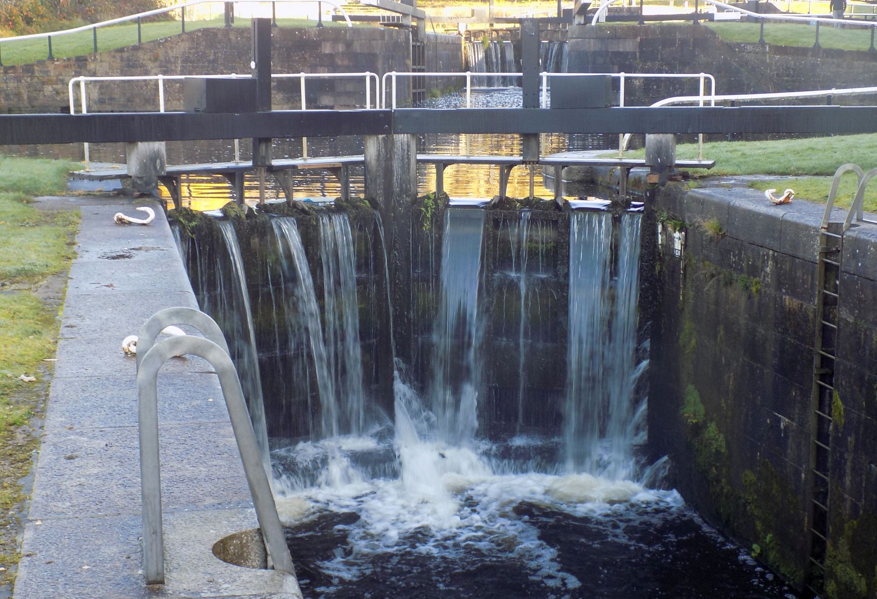 Lock on Forth & Clyde Canal in Maryhill