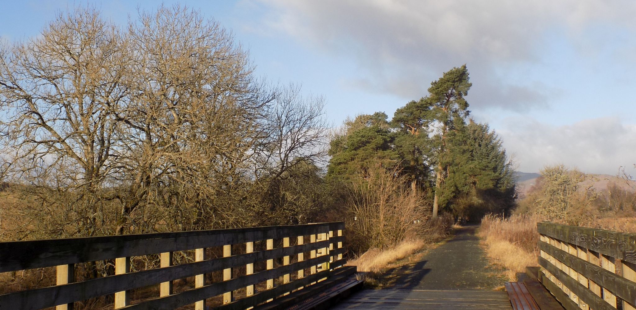 The track along the old railway line from Gartmore