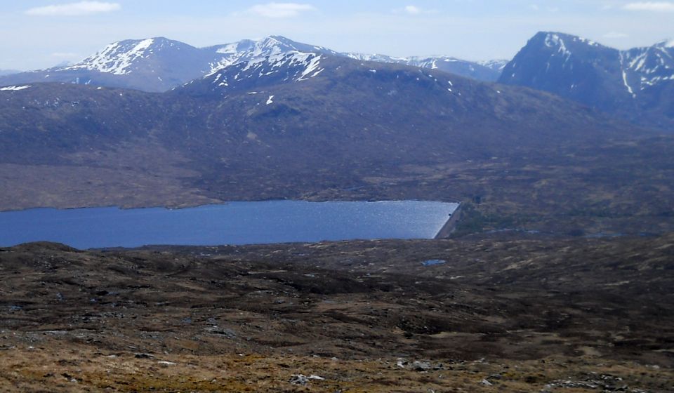 Blackwater Reservoir and Buachaille Etive Mor from Glas Bheinn