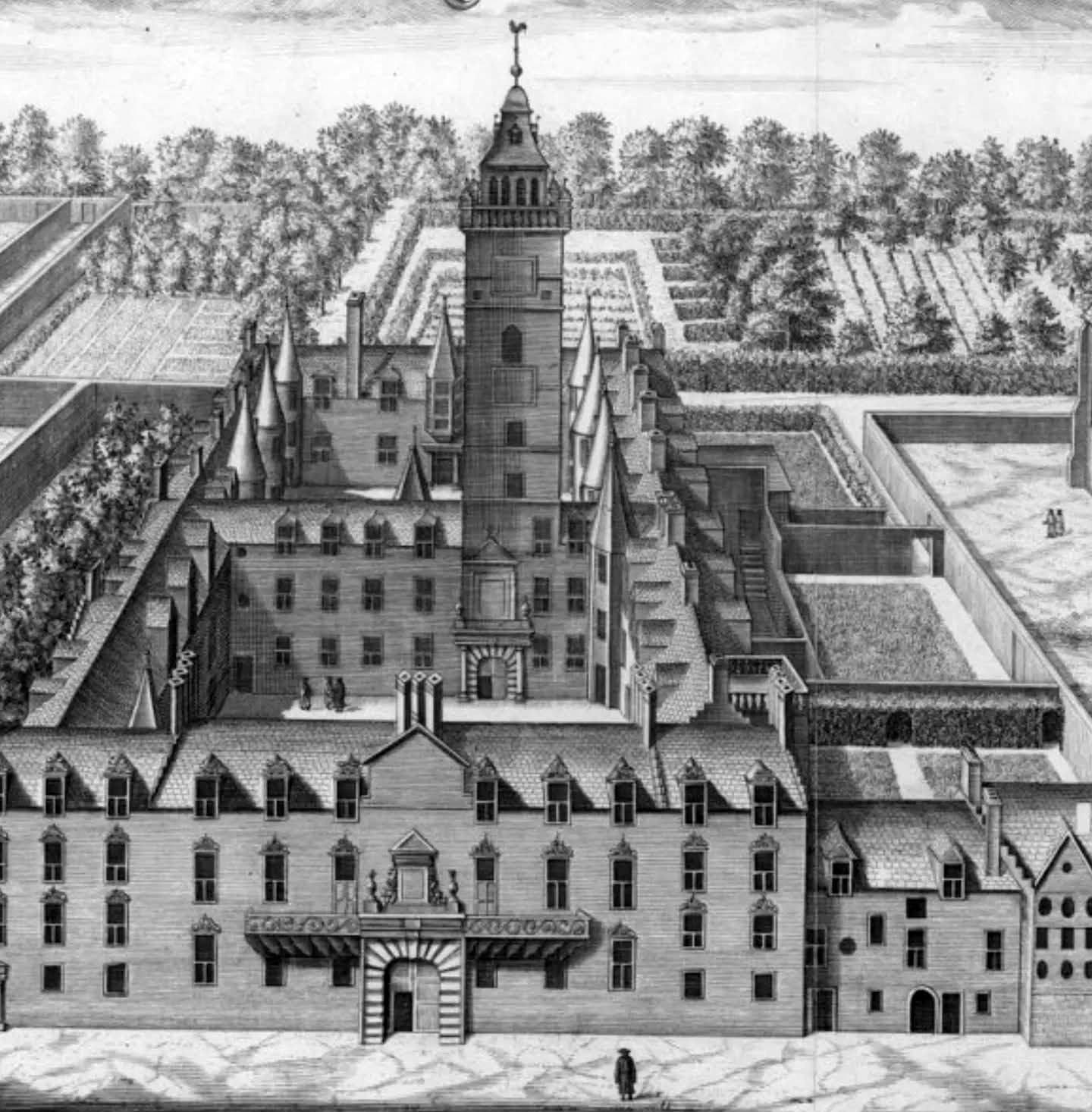 Old College Building in the High Street in Glasgow