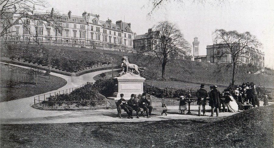 West End Park in Park District of Glasgow, Scotland