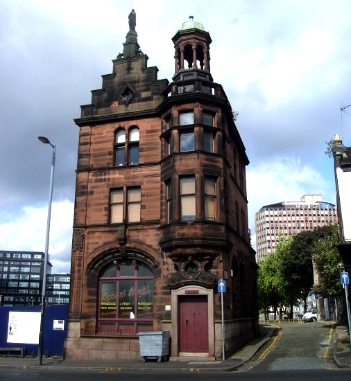 Old Tenement in High Street in Glasgow city centre