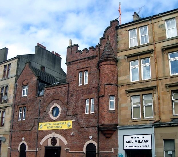 Central Gurdwara Singh Sabha ( Sikh Temple ) in Berkeley Street in Glasgow, Scotland