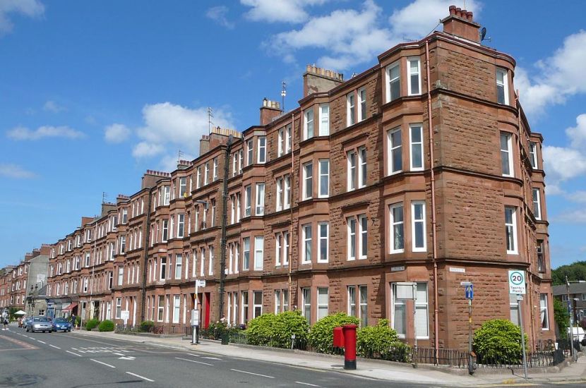 Red Sandstone Tenements in Glasgow Cathcart