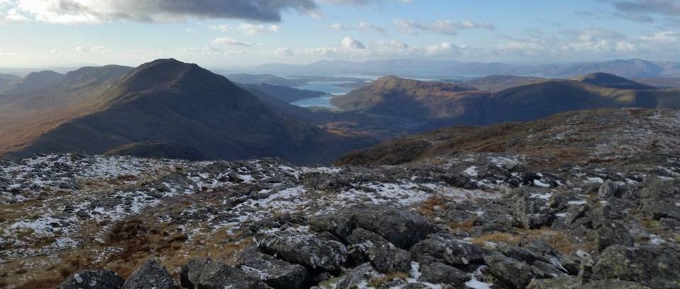 The Corbett Fraochaidh from Beinn Fhionnlaidh