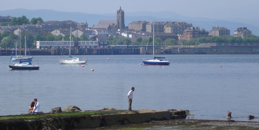 Waterfront at Gourock on the Firth of Clyde