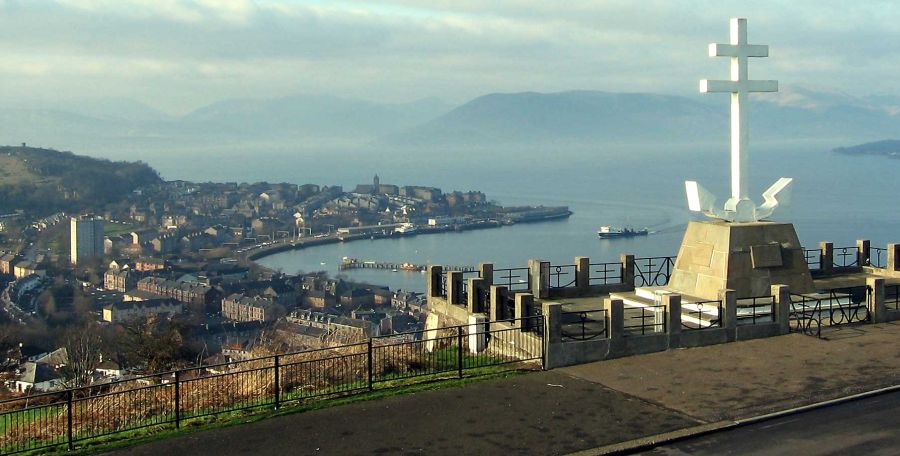 Gourock from Free French Memorial above Greenock