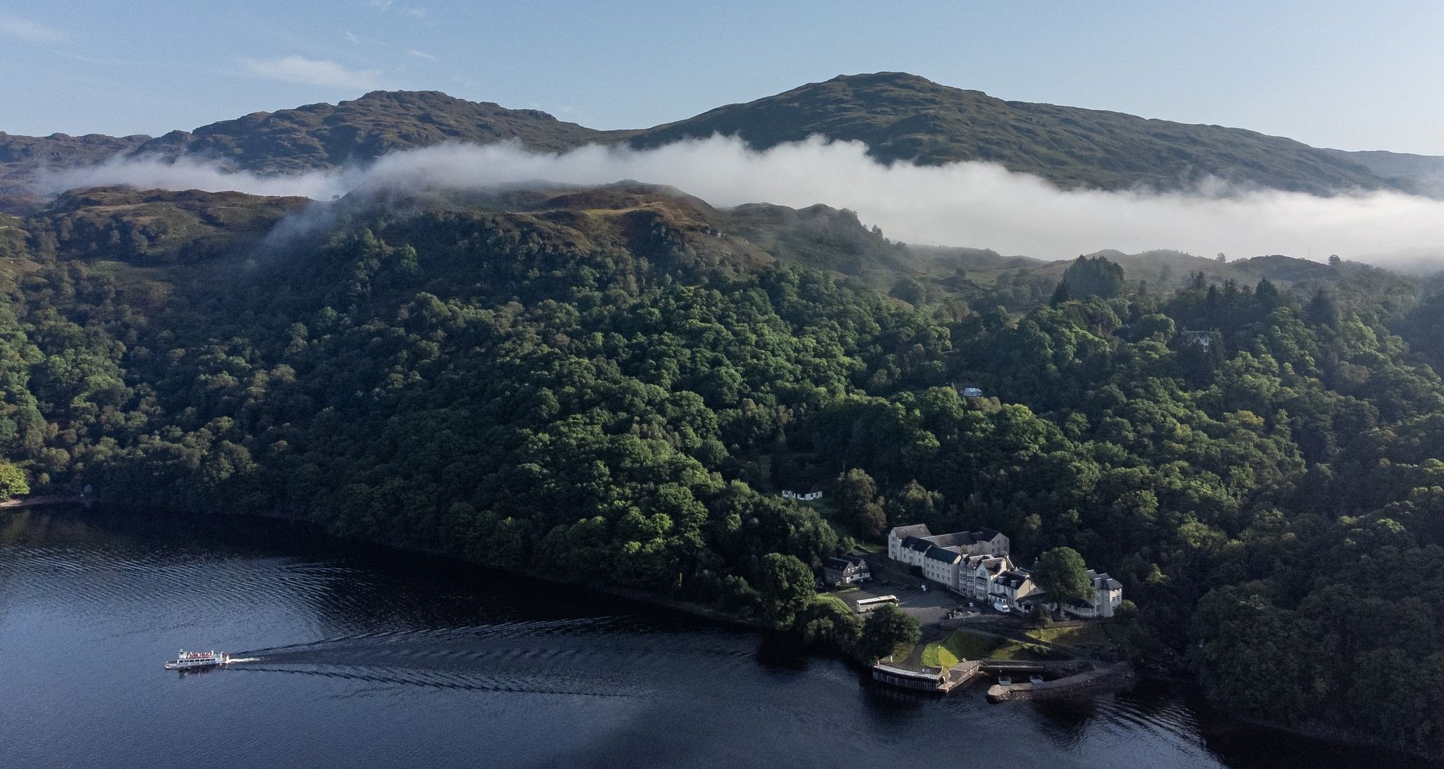 Aerial view of Inversnaid