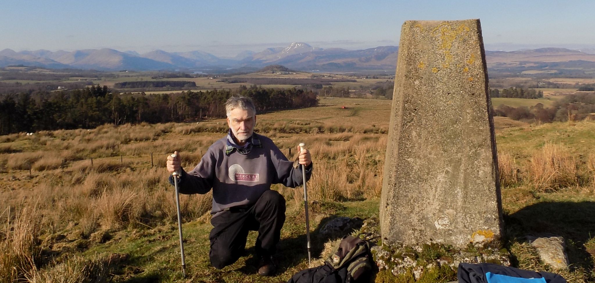 Ben Lomond from trig point on Gallangad Muir