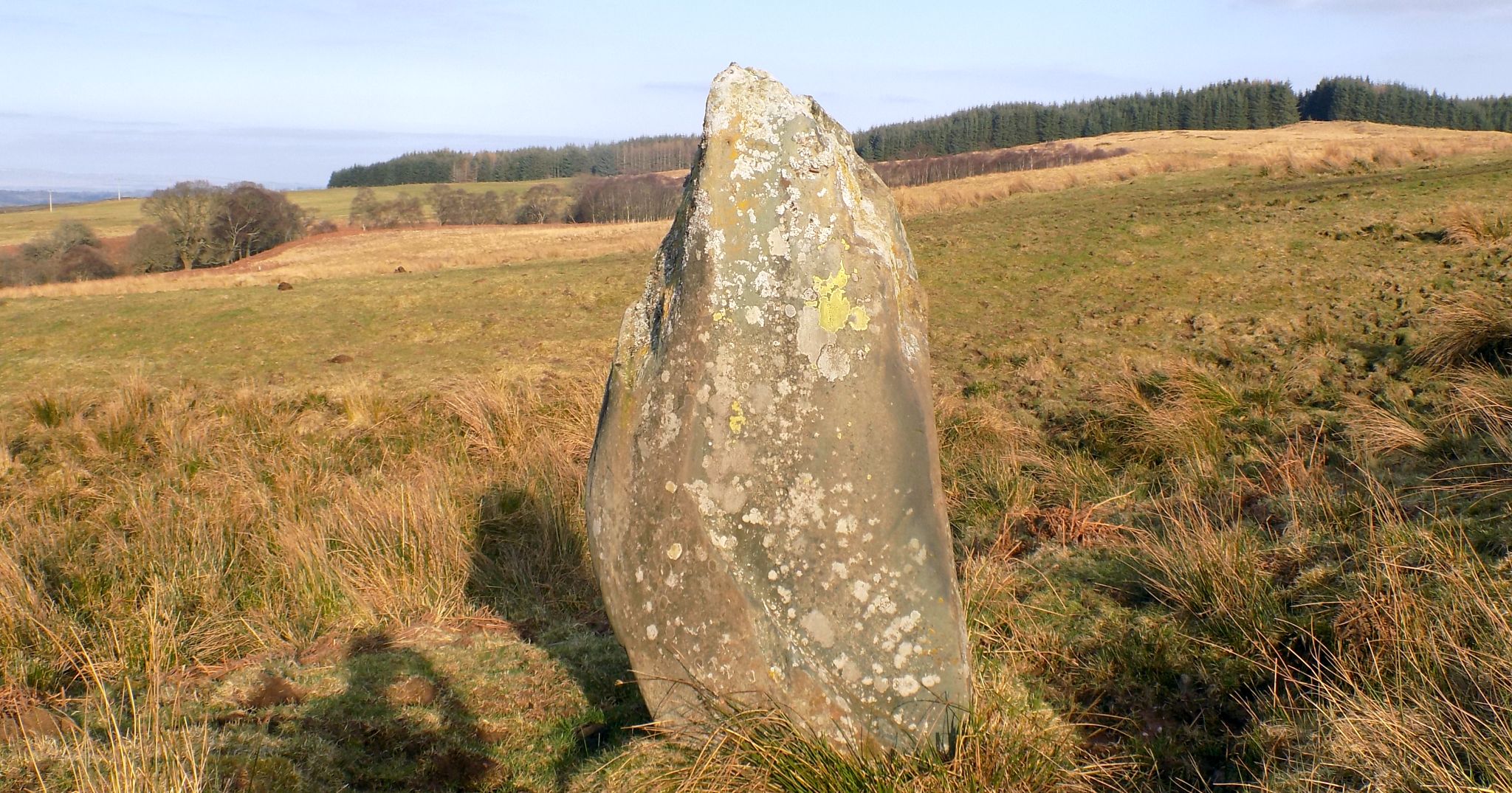 Standing Stone on Gallangad Muir
