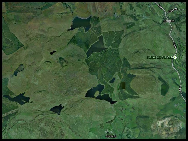Map of Dumbarton Muir Reservoirs