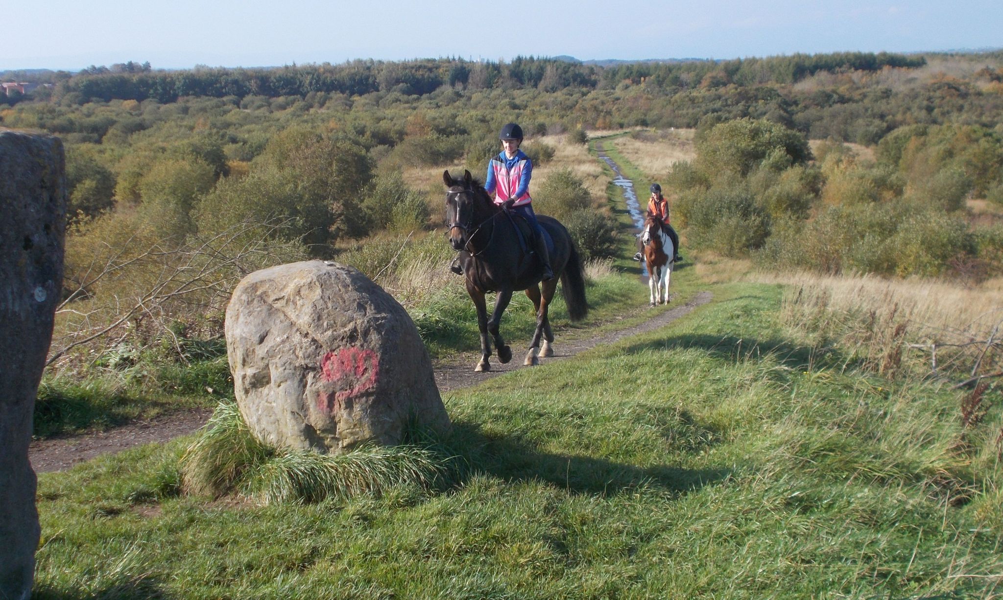 Horse Riders at Cairnmount in Eglinton Country Park