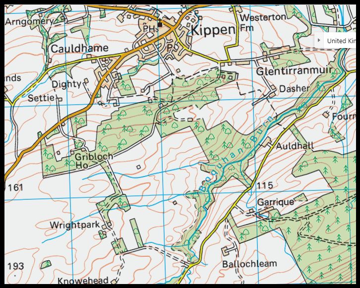 Map of Kippen area