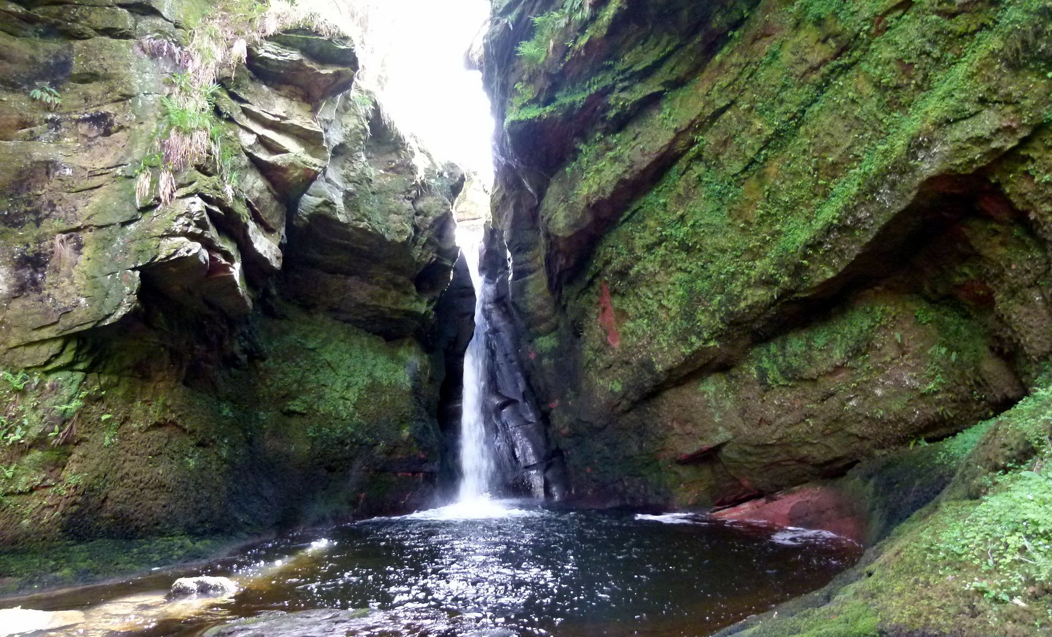 Waterfall on Boquhan Burn in the Hole of Sneith