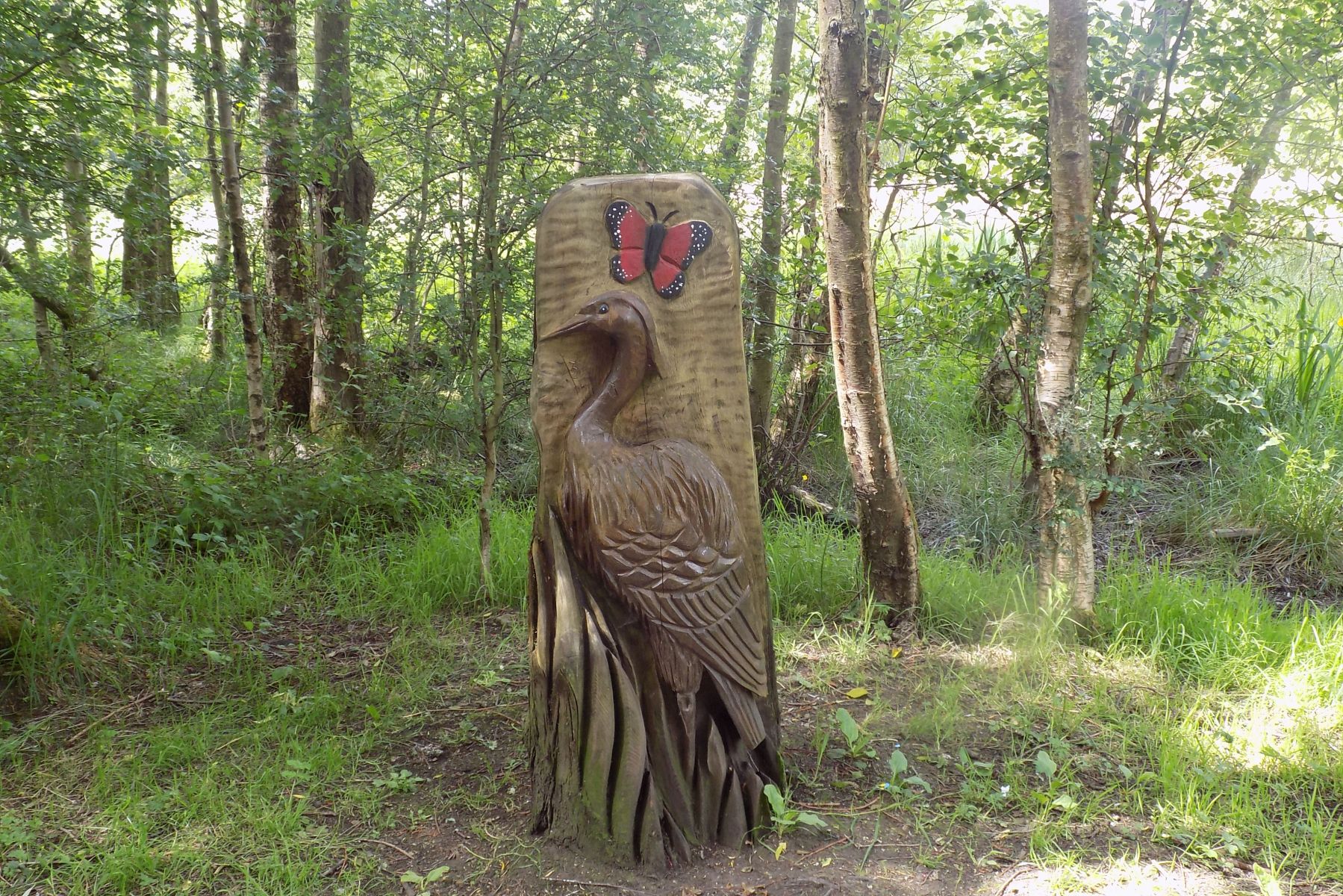 Wood Carving in Merkland Nature Park in Kirkintilloch