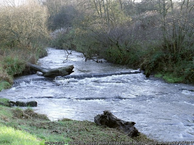 The old ford on the Luggie Water at Kirkintilloch