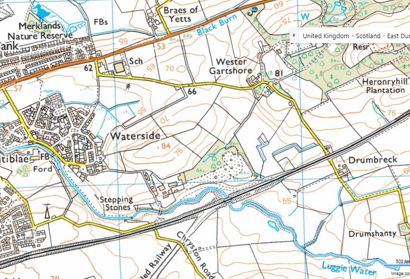 Map of walk at Kirkintilloch