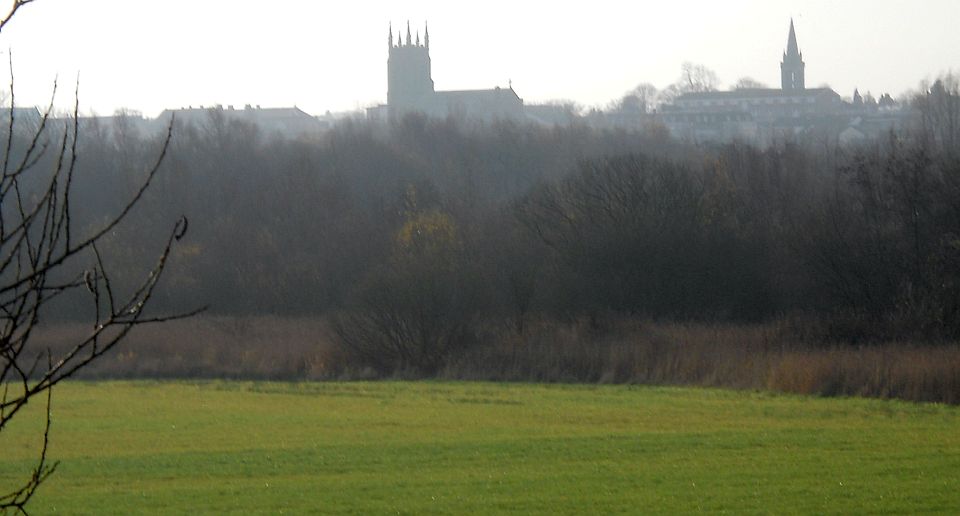 Church Towers in Kirkintilloch from the Kelvin Valley Way