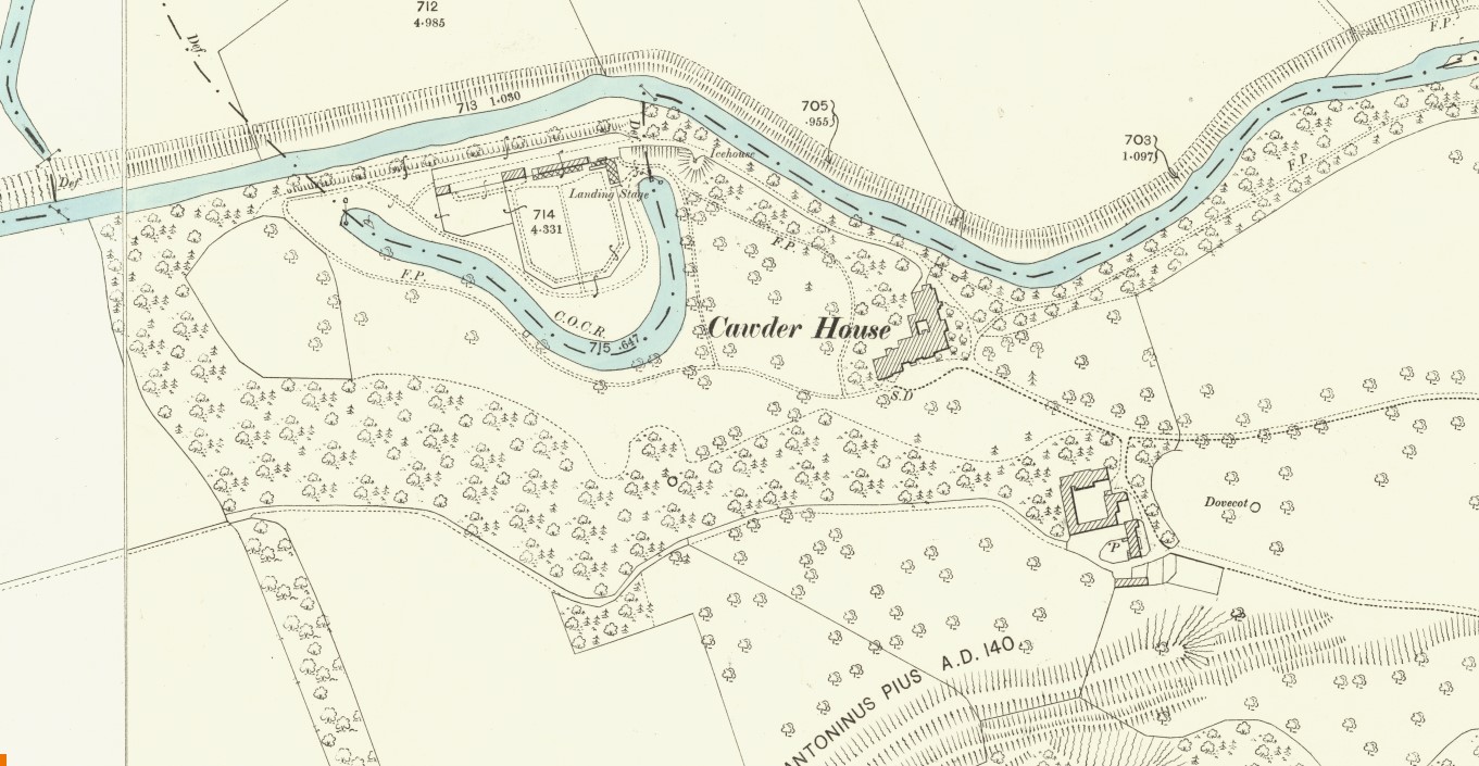 Map of Cawder House