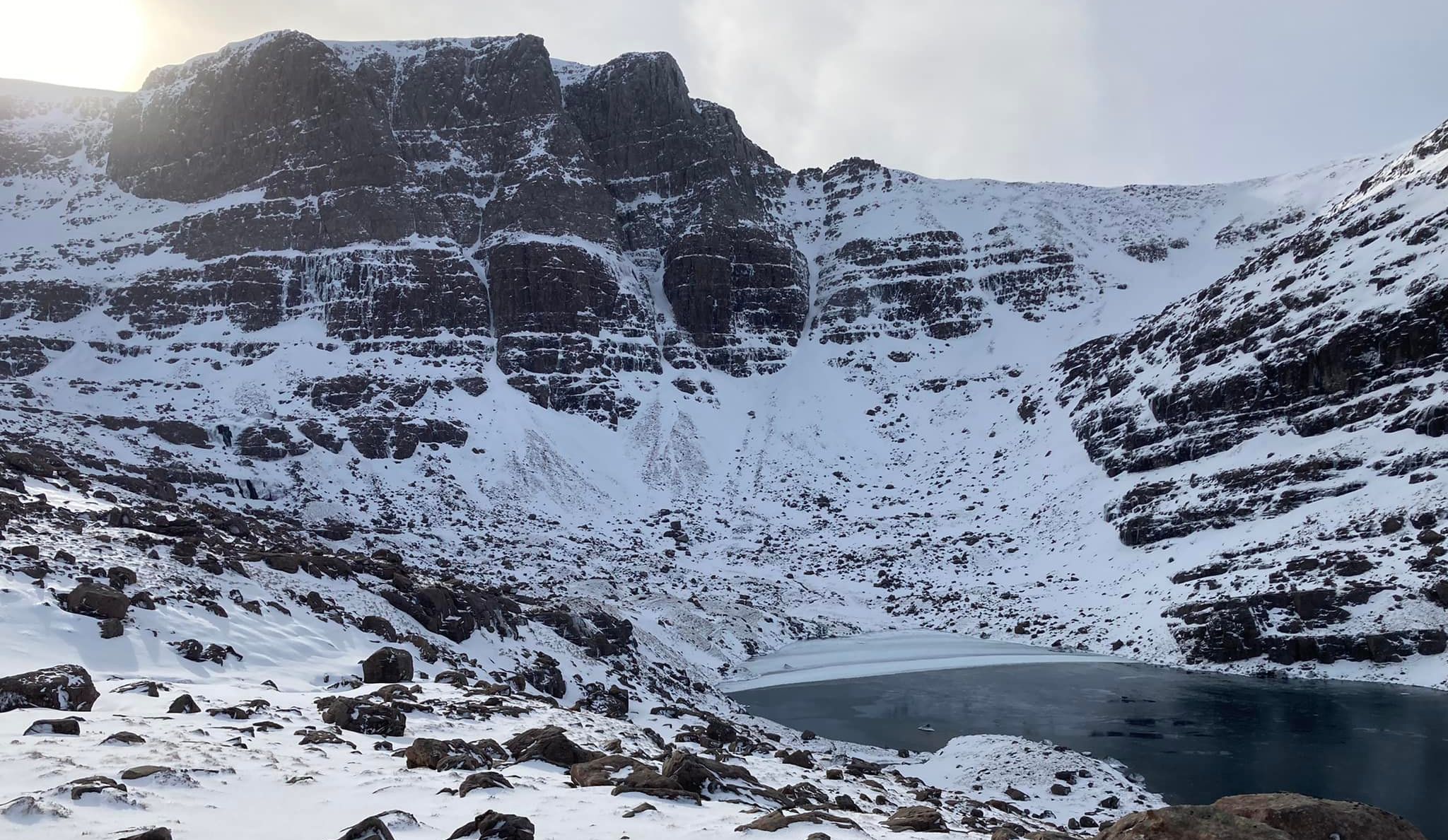 Buttresses of Liathach from Beinn Eighe in the Torridon Region of the NW Highlands of Scotland