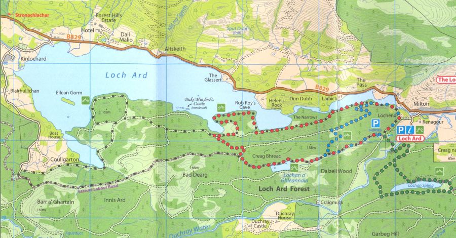 Map of Loch Ard