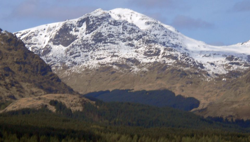 Arrochar Alps from Rob Roy View above Inversnaid