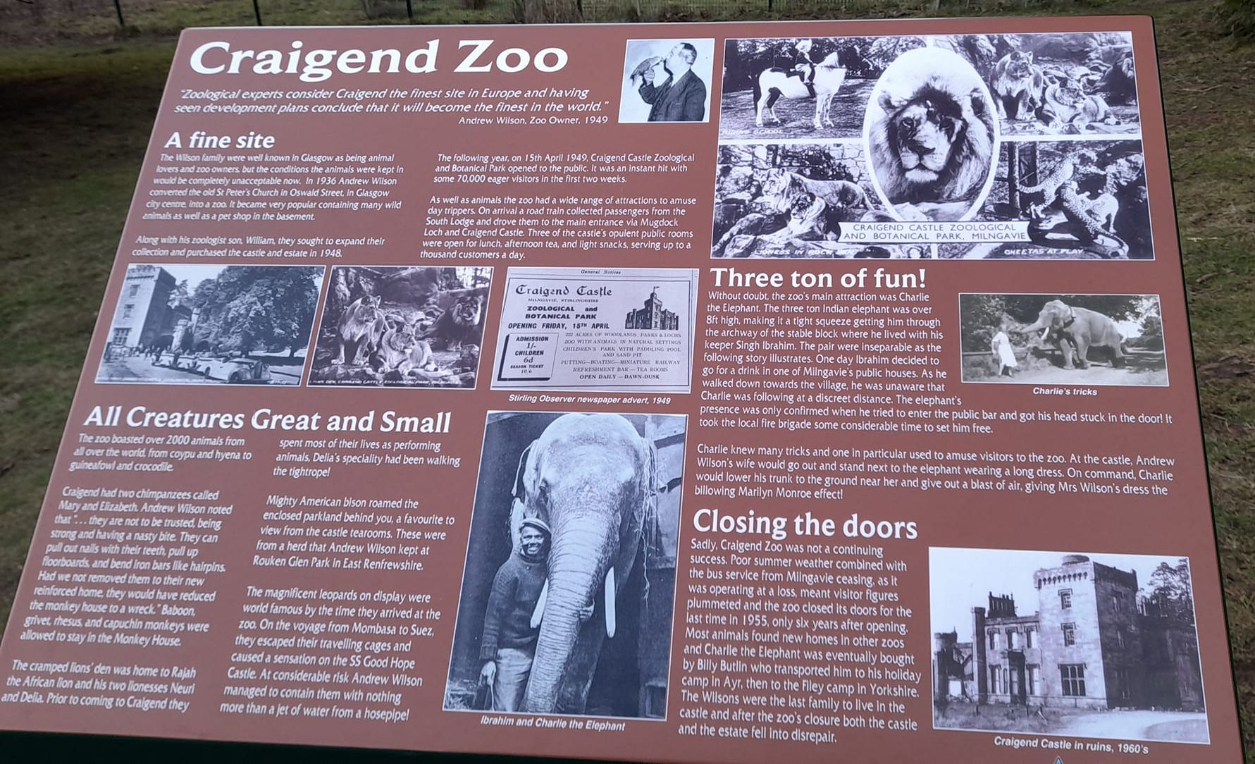 Craigend Castle Zoo