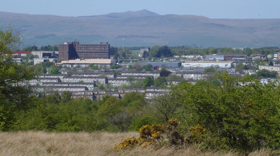 Tomtain in Kilsyth Hills above Cumbernauld from Palacerigg Country Park