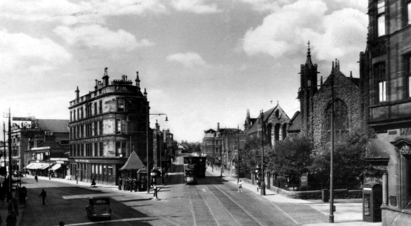 Shawlands Cross - Old Postcard