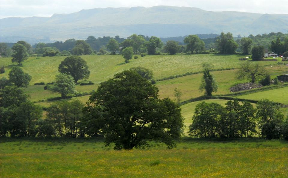 Campsie Fells from road to Ross Priory